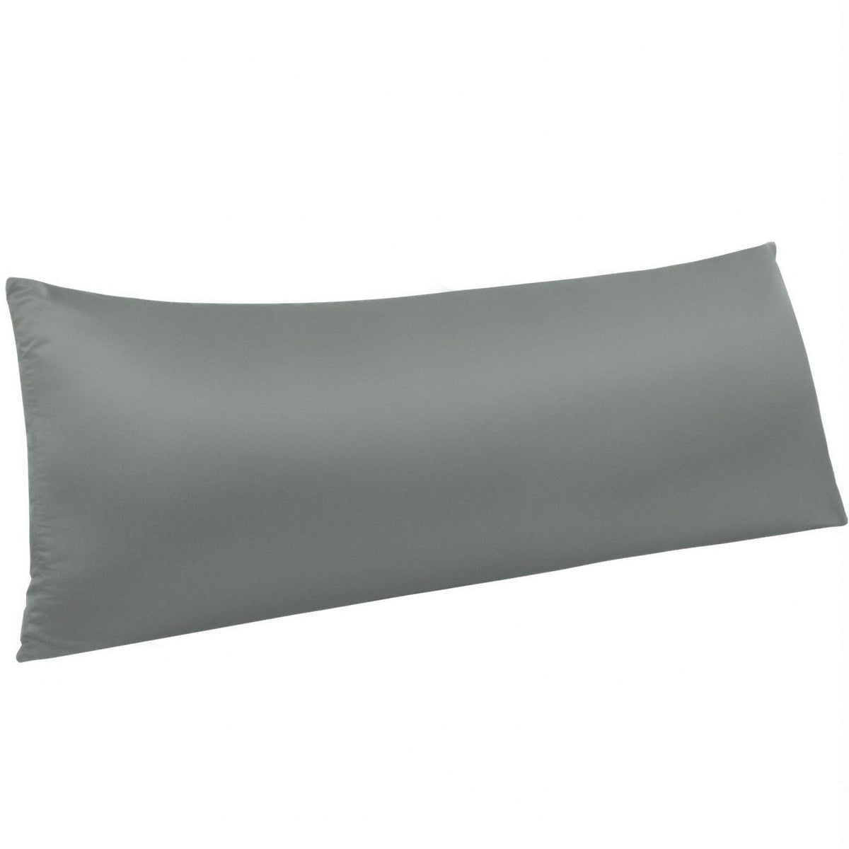 NTBAY Standard Satin Pillowcases, Set of 2, Zipper, Black