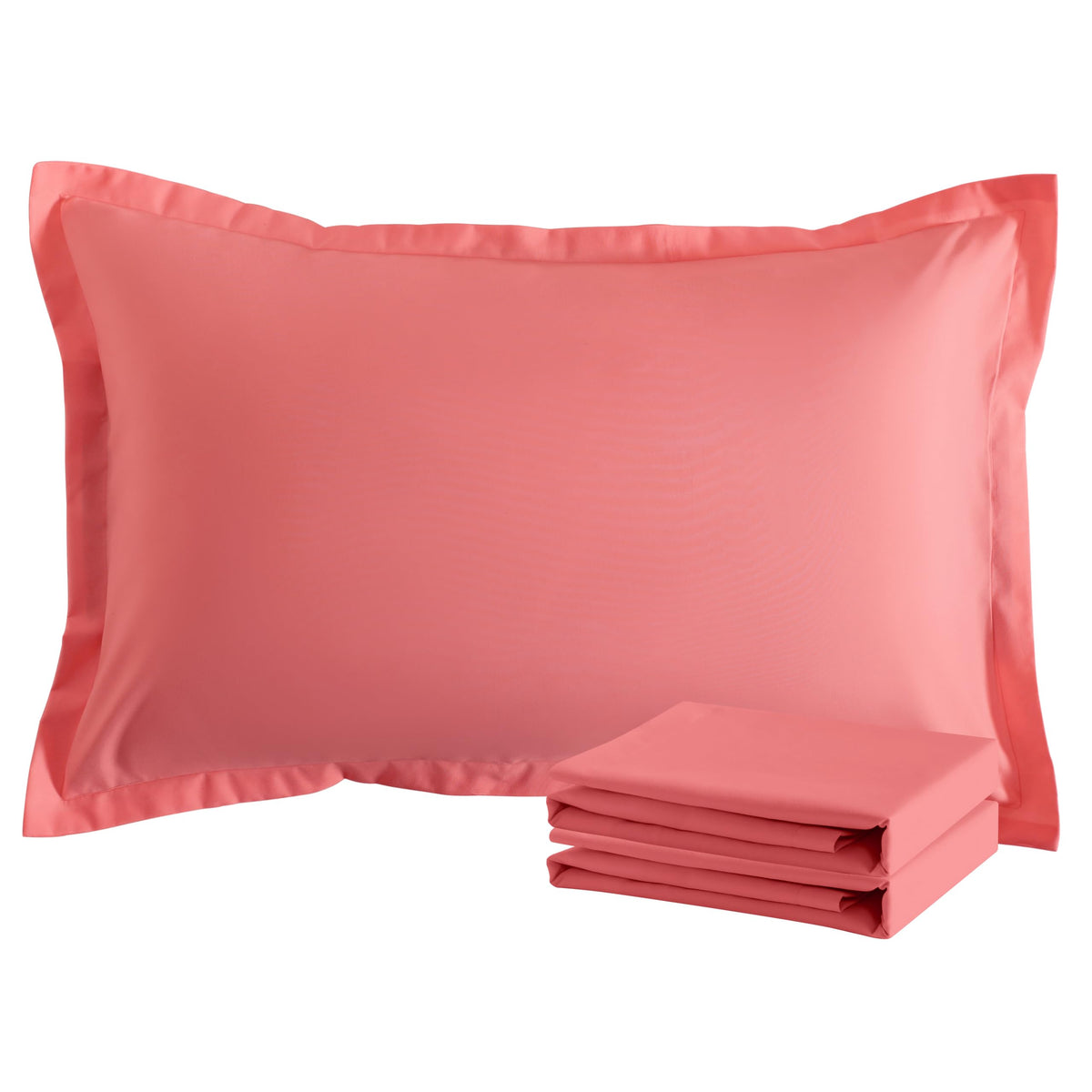 NTBAY Standard Pillow Shams, Set of 2, Microfiber, White