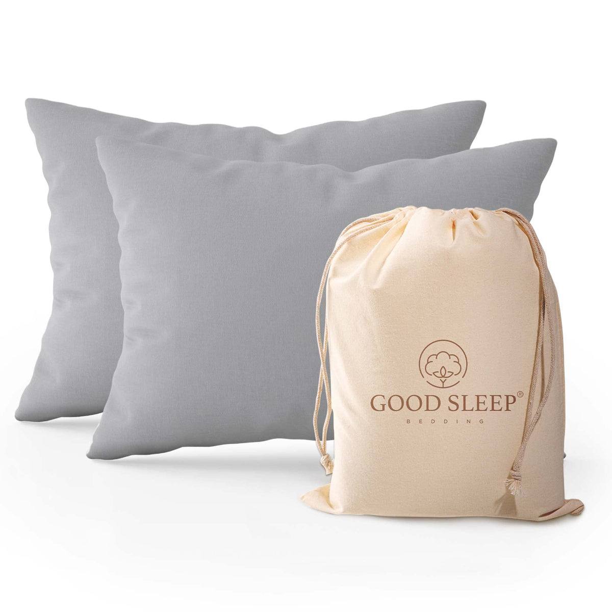 Pillow Cases Standard Size Set of 4, 800 TC, 100% Egyptian Cotton - White