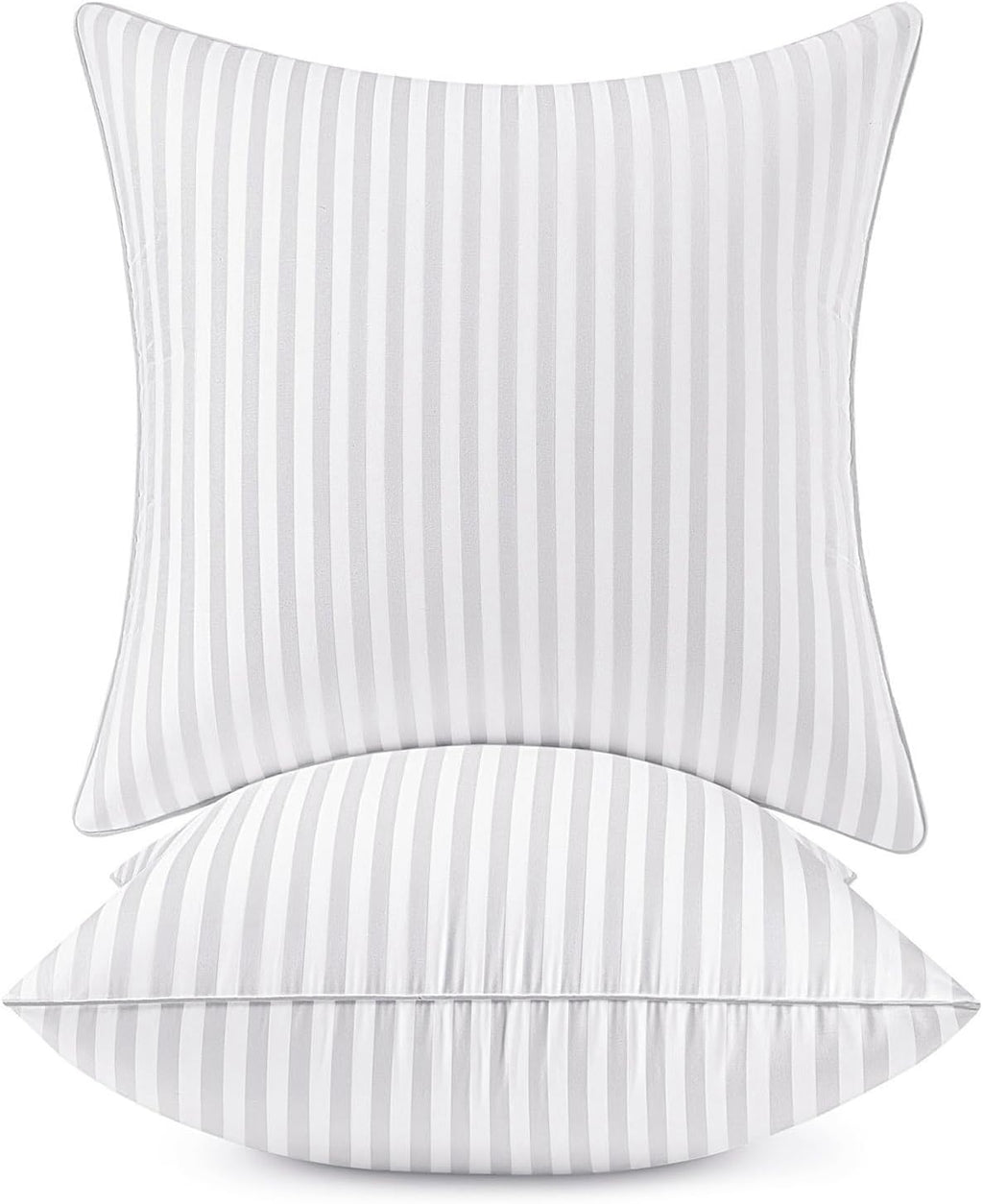 MIULEE 20x20 Throw Pillow Inserts Set of 2, 100% Virgin Microfiber Filling