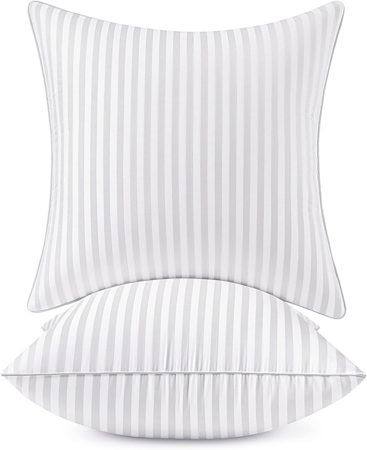MIULEE 20x20 Throw Pillow Inserts Set of 2, 100% Virgin Microfiber Filling