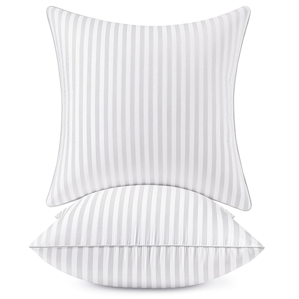 MIULEE 20x20 Throw Pillow Inserts Set of 2, 100% Virgin Microfiber Filling