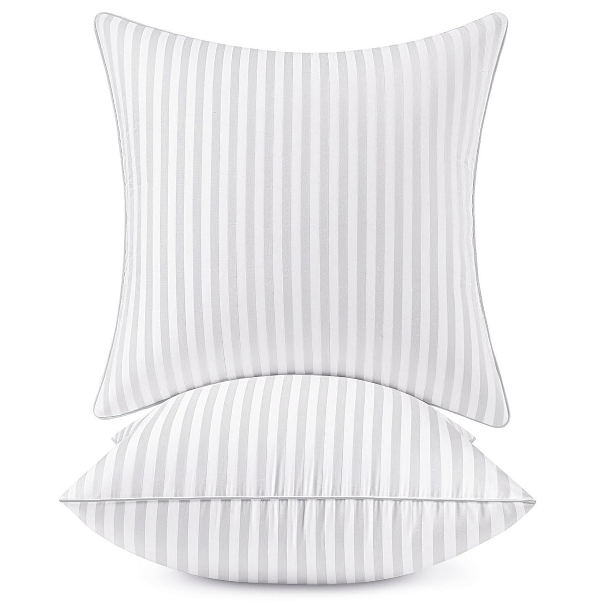 MIULEE 20x20 Throw Pillow Inserts Set of 2, 100% Virgin Microfiber Filling