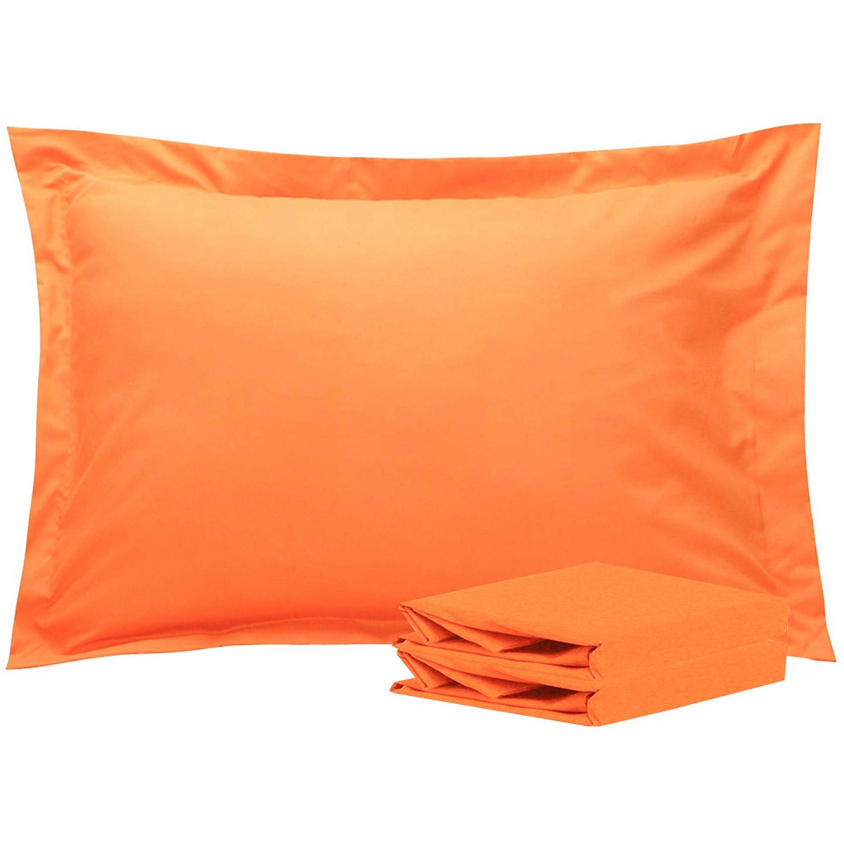 NTBAY Standard Pillow Shams, Set of 2, Microfiber, White