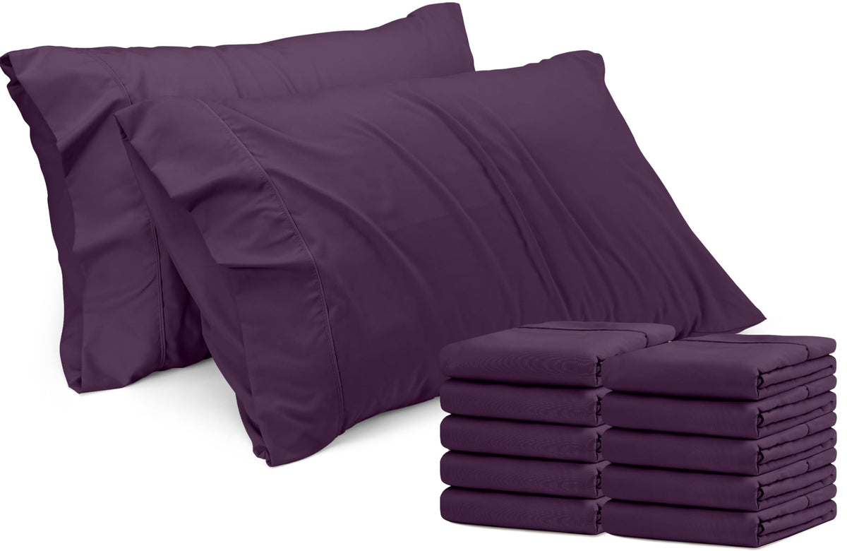 Pillow Covers Standard Size Set of 4, Soft and Comfy Pillow Cases, White