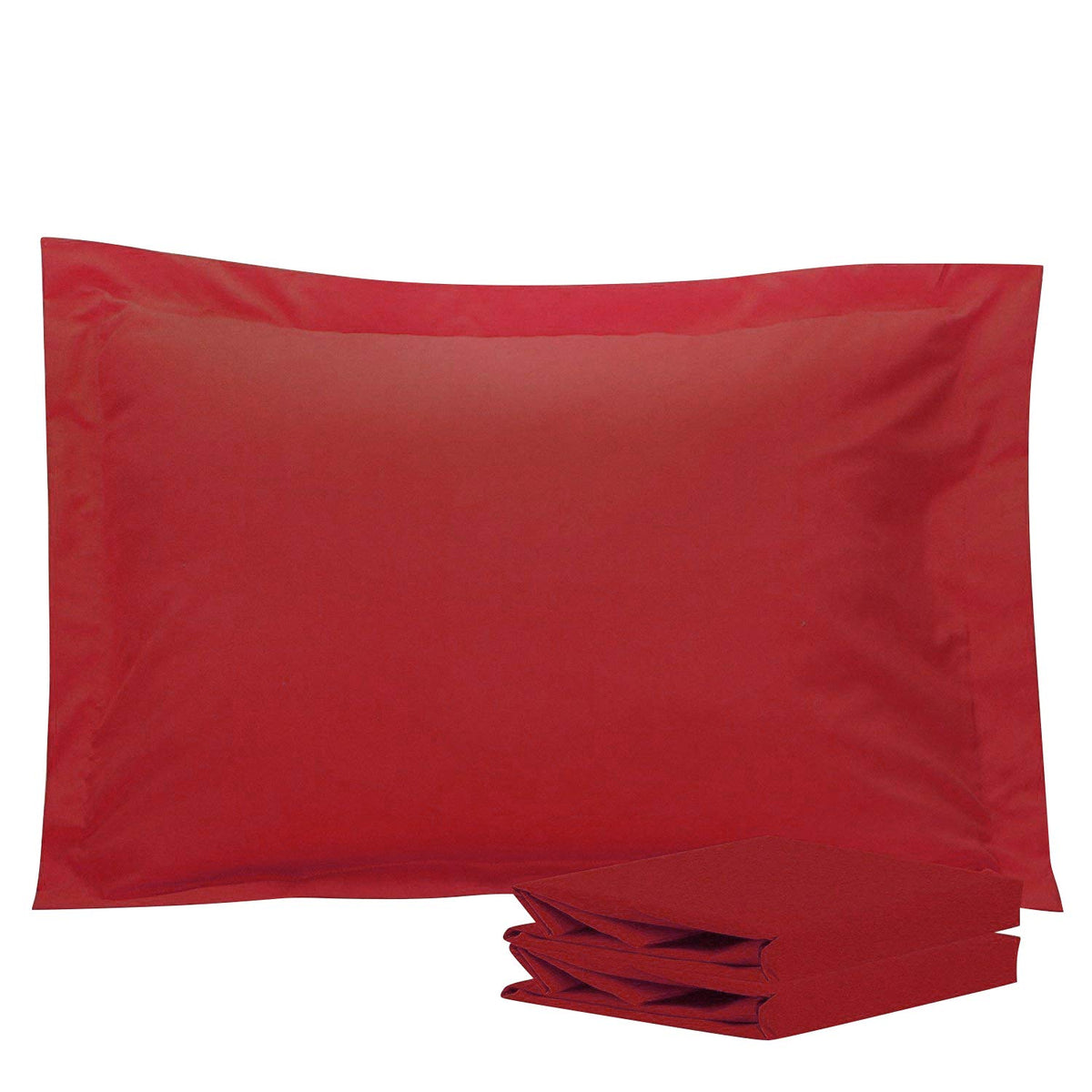 NTBAY Standard Pillow Shams, Set of 2, Microfiber, White