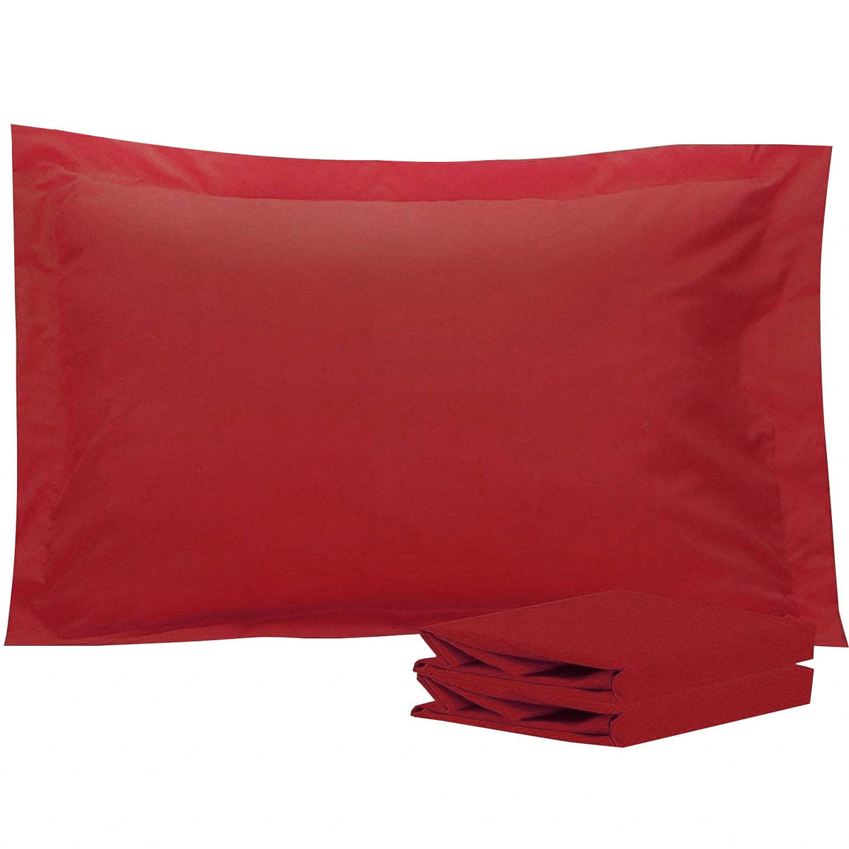 NTBAY Standard Pillow Shams, Set of 2, Microfiber, White