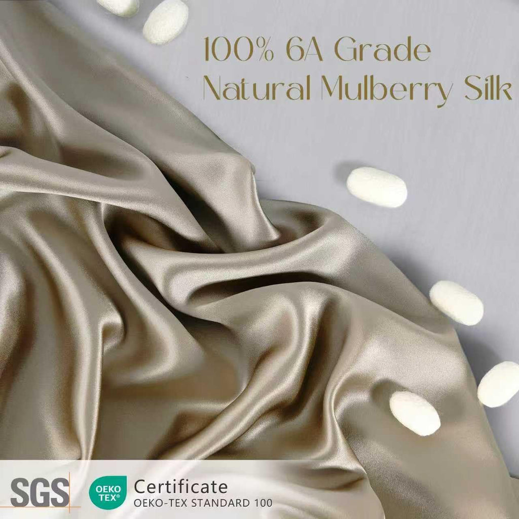 ZIMASILK 100% Pure Mulberry Silk Pillow Cases for Hair and Skin, Queen