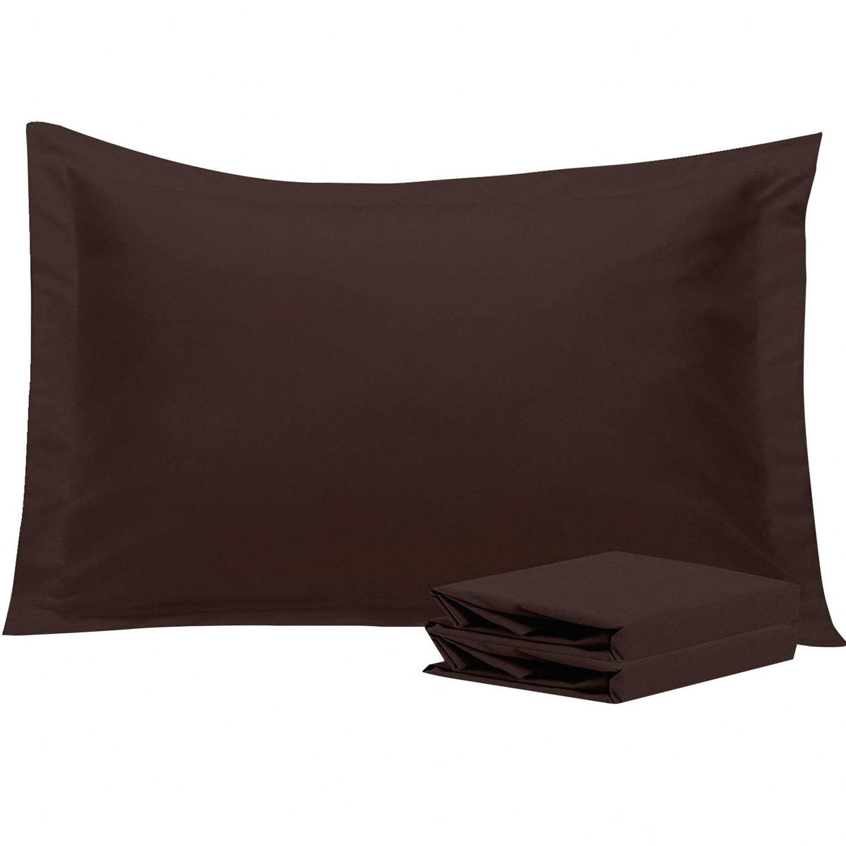 NTBAY Standard Pillow Shams, Set of 2, Microfiber, White