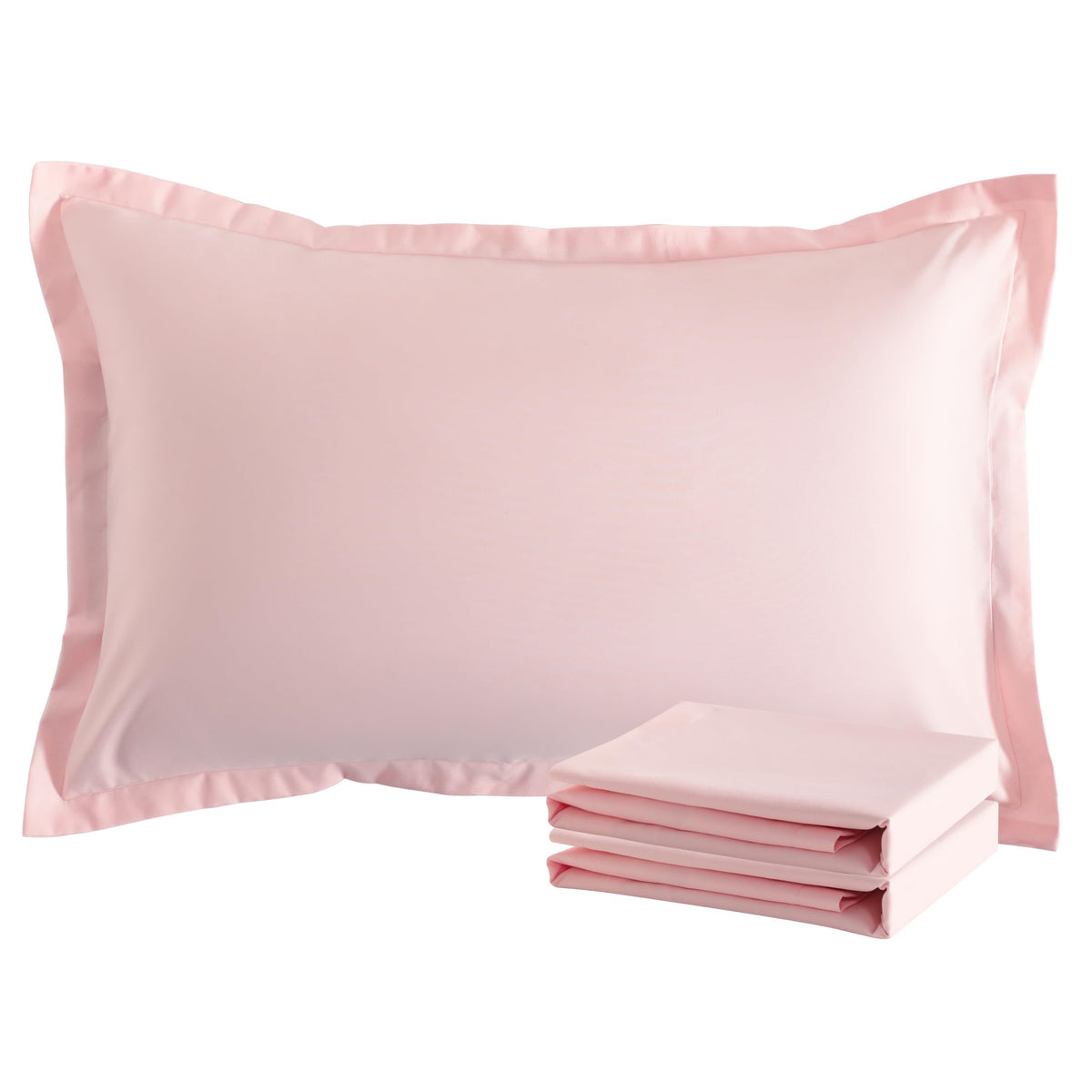 NTBAY Standard Pillow Shams, Set of 2, Microfiber, White