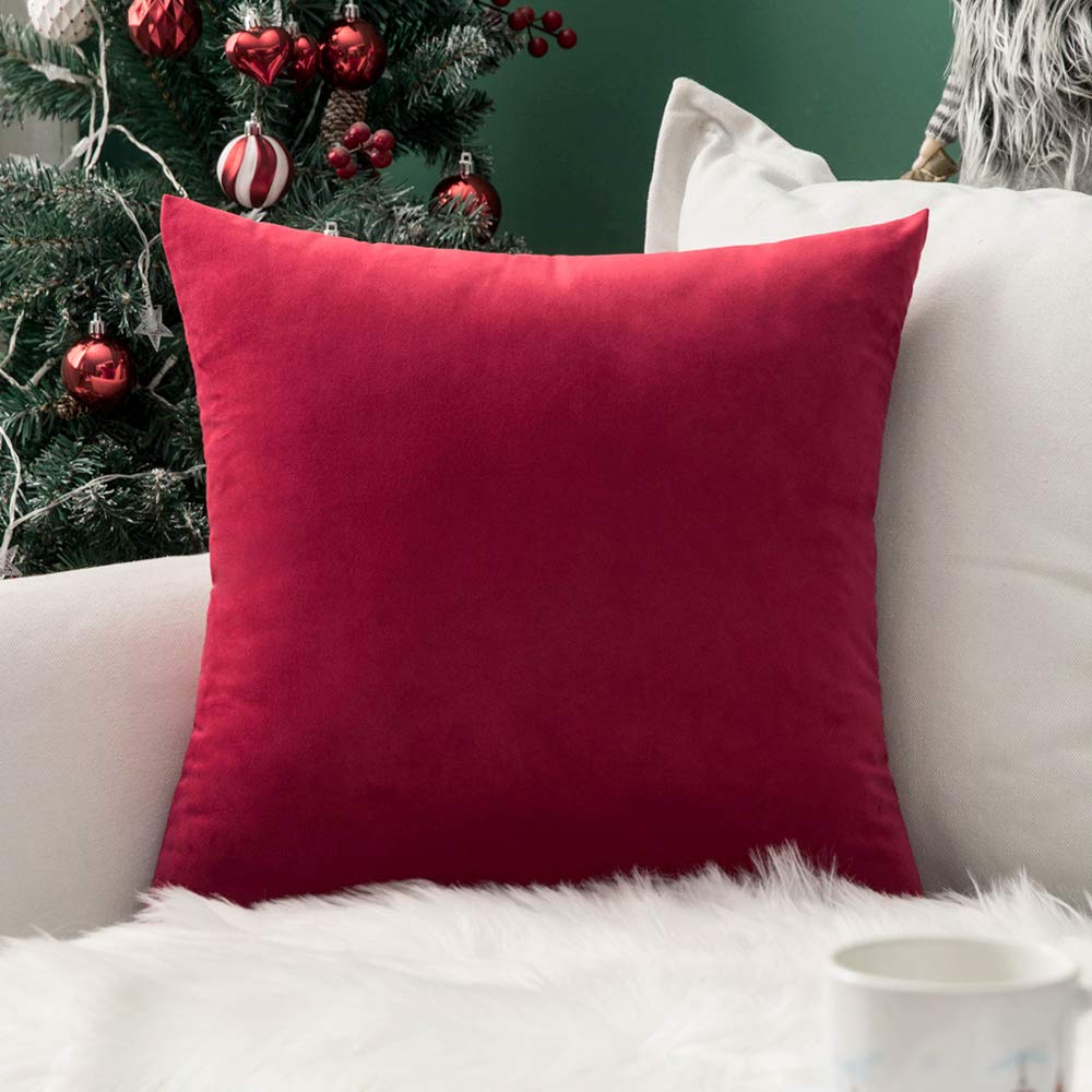 MIULEE Velvet Pillow Cover Soft Luxury Decorative Throw Pillow Cover Single Rectangle Cushion Case for Spring Couch Sofa Bedroom Car Decor,12x20 Inch Sage Green