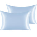 NTBAY Standard Satin Pillowcases, Set of 2, Black