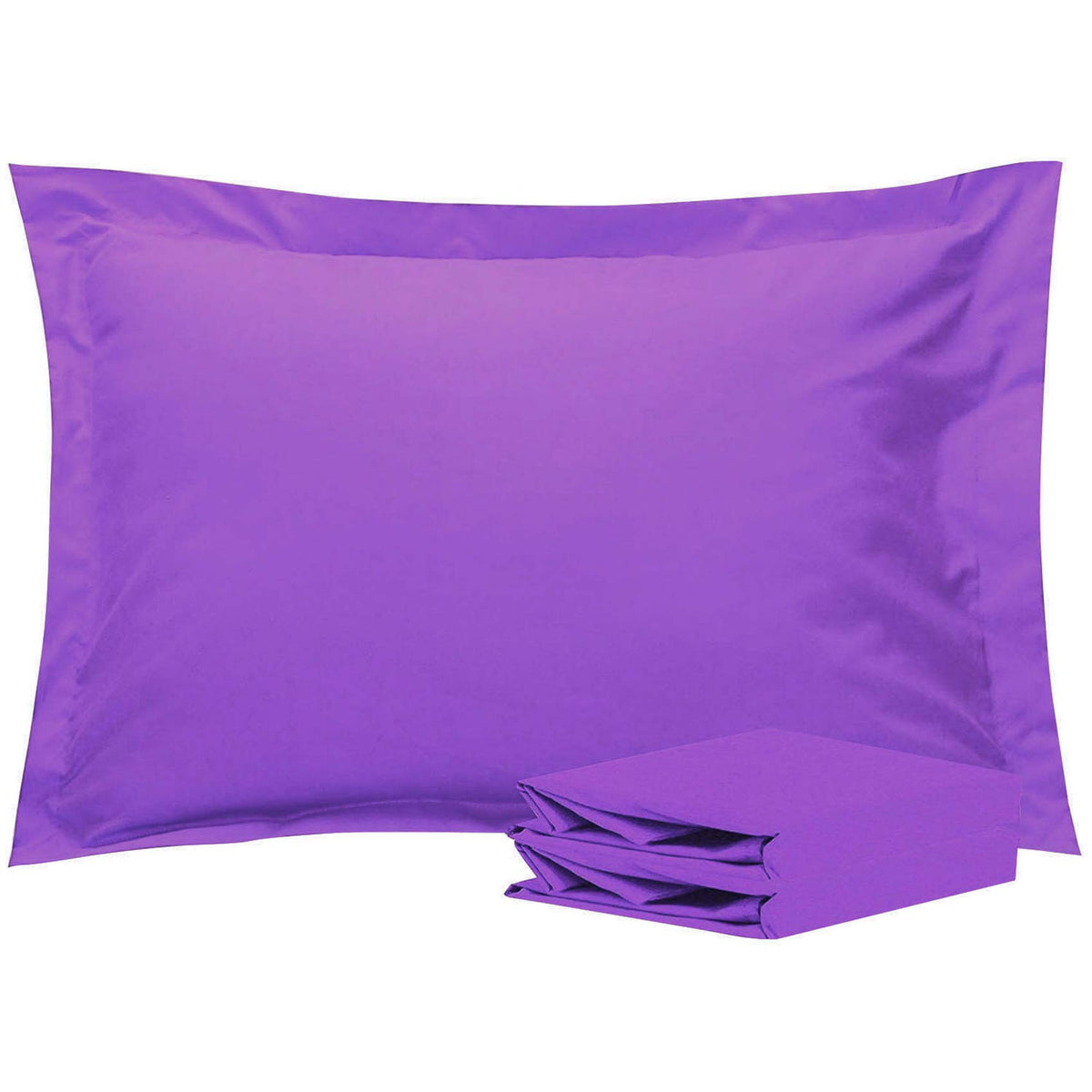 NTBAY Standard Pillow Shams, Set of 2, Microfiber, White