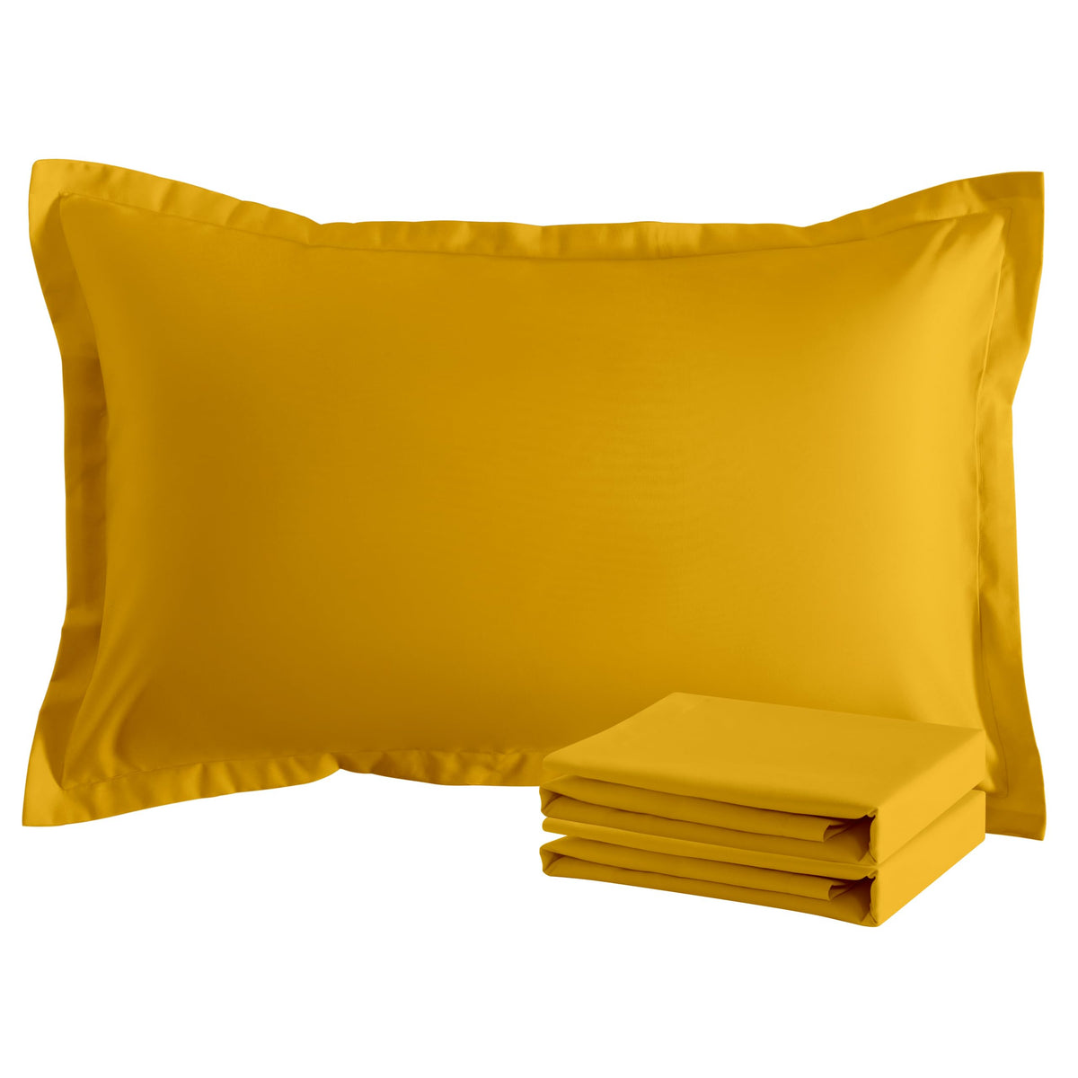 NTBAY Standard Pillow Shams, Set of 2, Microfiber, White