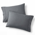 Bedsure Pillow Cases Queen Set of 2 - Dark Grey Double Brushed Microfiber Pillowcases 2 Pack, Super Soft Cooling Pillow Sham Covers with Envelope Closure, Wrinkle, Fade Resistant, 20”x30“