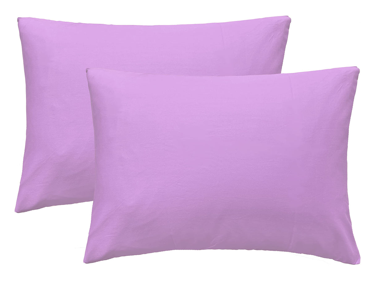 iMaylex Soft 100% Egyptian Cotton Zipper Pillow Case, Cozy and Lightweight Pillowcase, Set of 2, Navy Blue, Standard, 20" x 26"
