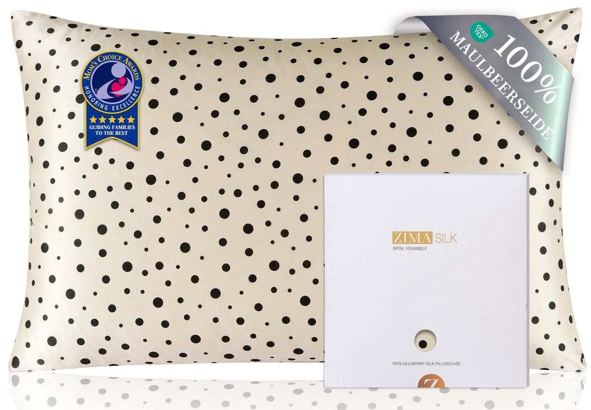 ZIMASILK 100% Pure Mulberry Silk Pillow Cases for Hair and Skin, Queen