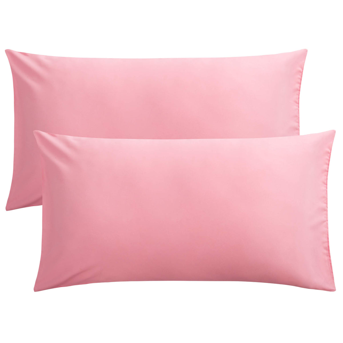 FLXXIE 2-Pack Microfiber Queen Pillow Cases, Envelope Closure, Black