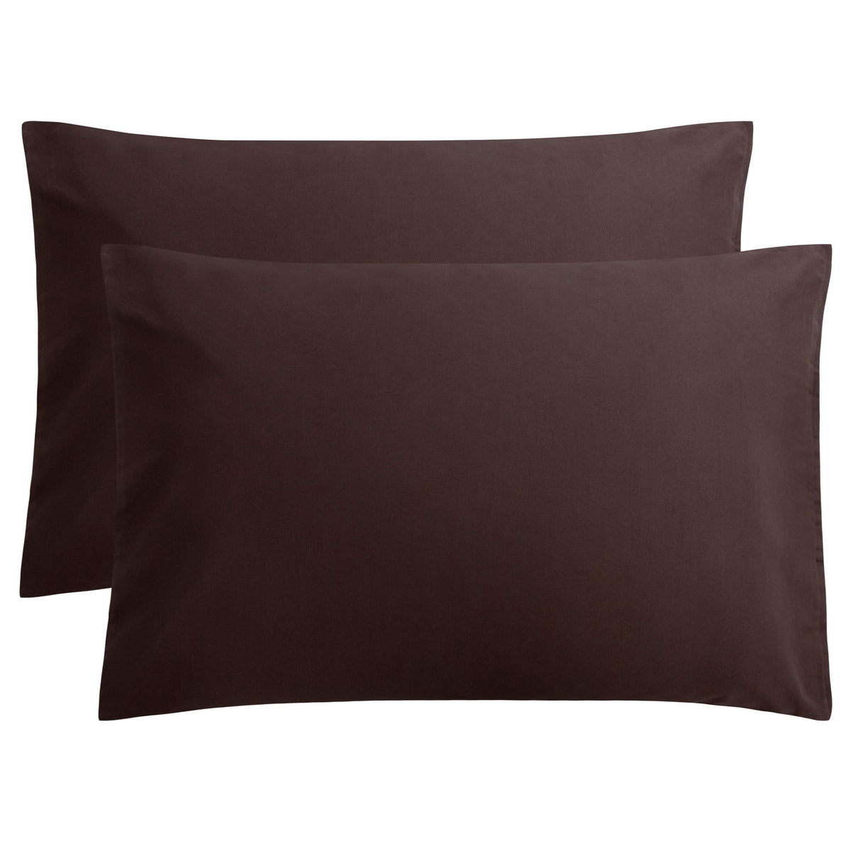 FLXXIE 2-Pack Microfiber Queen Pillow Cases, Envelope Closure, Black