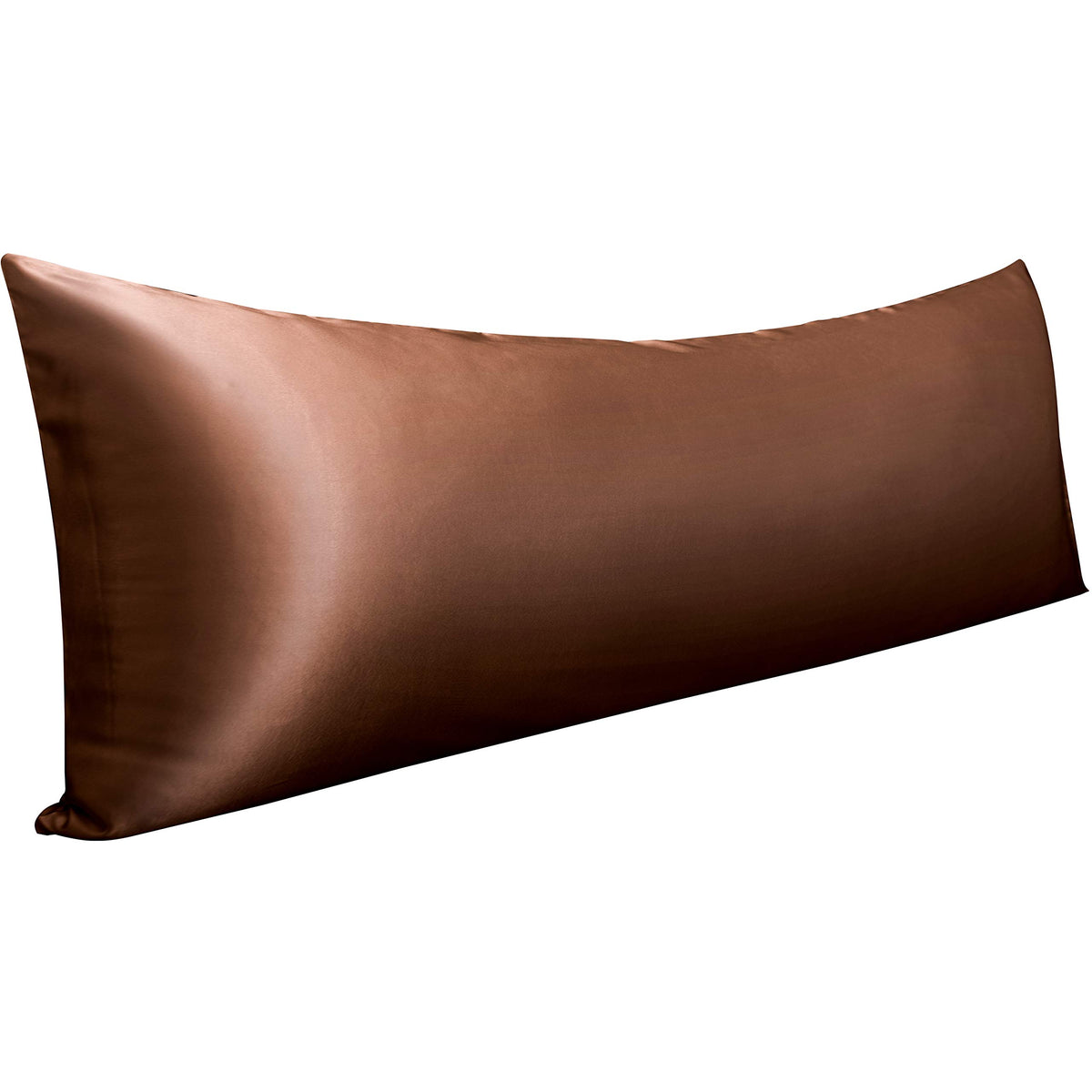 NTBAY Standard Satin Pillowcases, Set of 2, Black