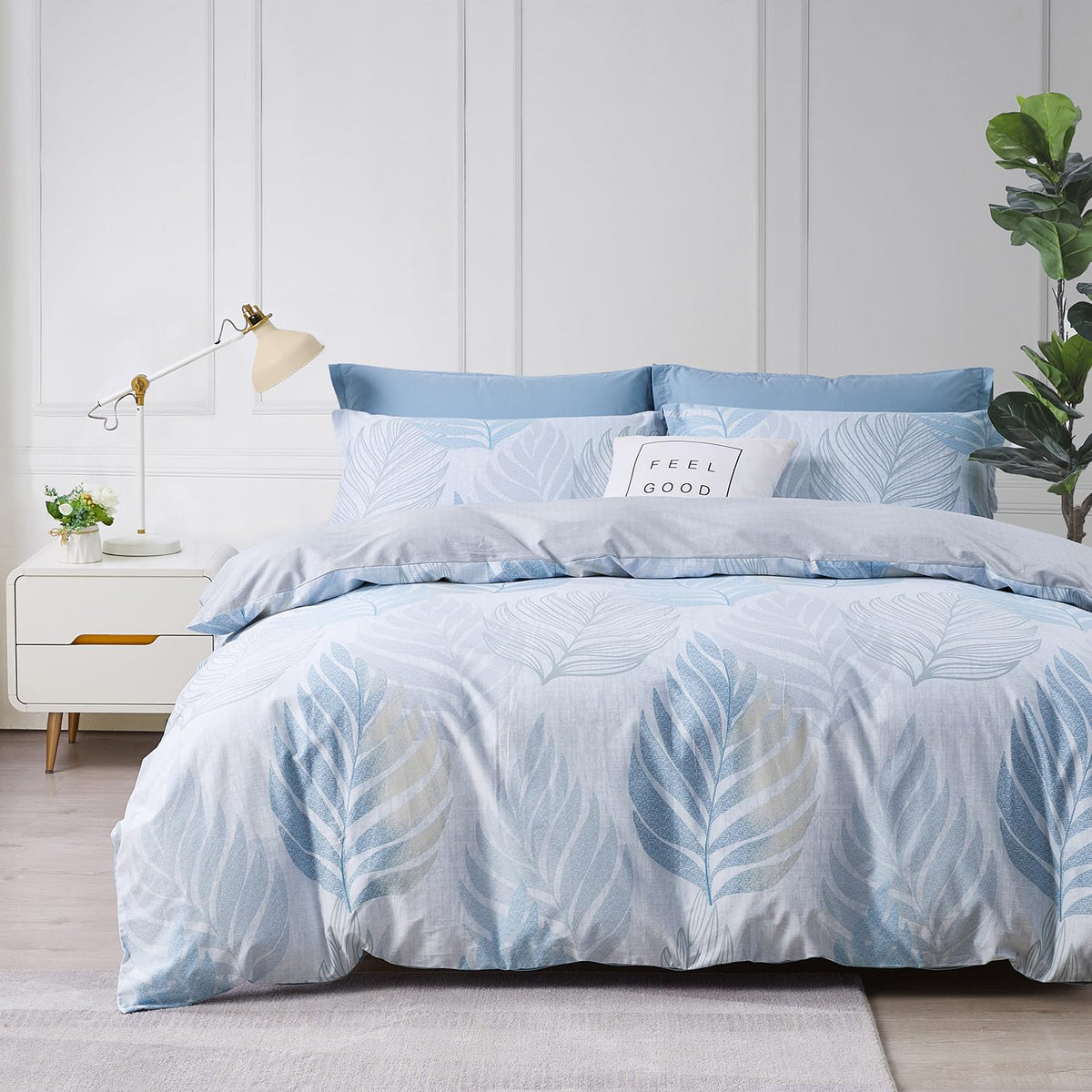 Duvet Cover Set King Size 100% Organic Cotton Pirate Black, SAPHREAS 3 Pcs Soft Bedding Comforter Cover with Zipper Closure & Corner Ties, Comforter Not Included
