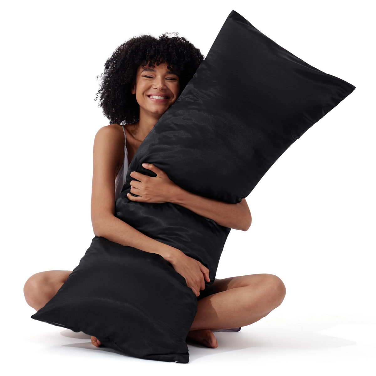 Bedsure Satin Pillowcase with Zipper, Similar to Silk Pillow Cases 2 Pack, Beige Standard Size Satin Pillow Case, Silky & Soft Pillow Covers, Valentines Day Gifts for Women Men, 20x26 Inches