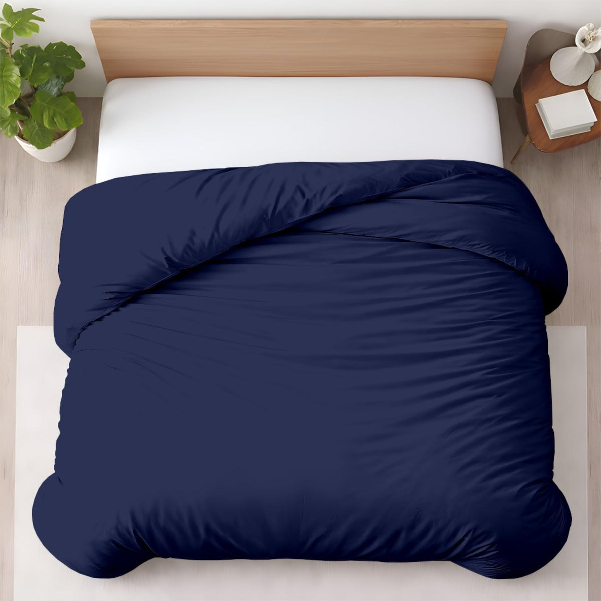 Kotton Culture 3 Pc Duvet Cover King Size Set-100% Egyptian Cotton 600 Thread Count Ultra Soft Premium Durable Comforter Cover Zipper Closure & Corner Ties - (Plum, 104" X 94")