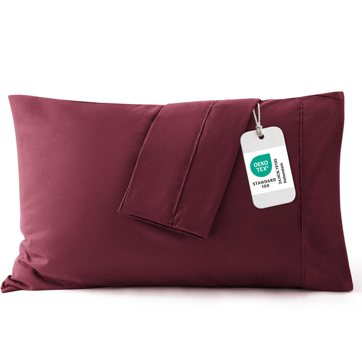 Bedsure Pillow Cases Queen Set of 2 - Dark Grey Double Brushed Microfiber Pillowcases 2 Pack, Super Soft Cooling Pillow Sham Covers with Envelope Closure, Wrinkle, Fade Resistant, 20”x30“