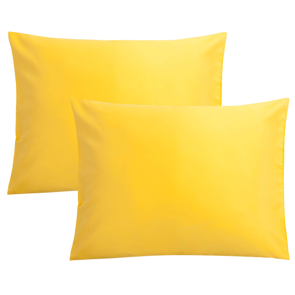 FLXXIE 2-Pack Microfiber Queen Pillow Cases, Envelope Closure, Black