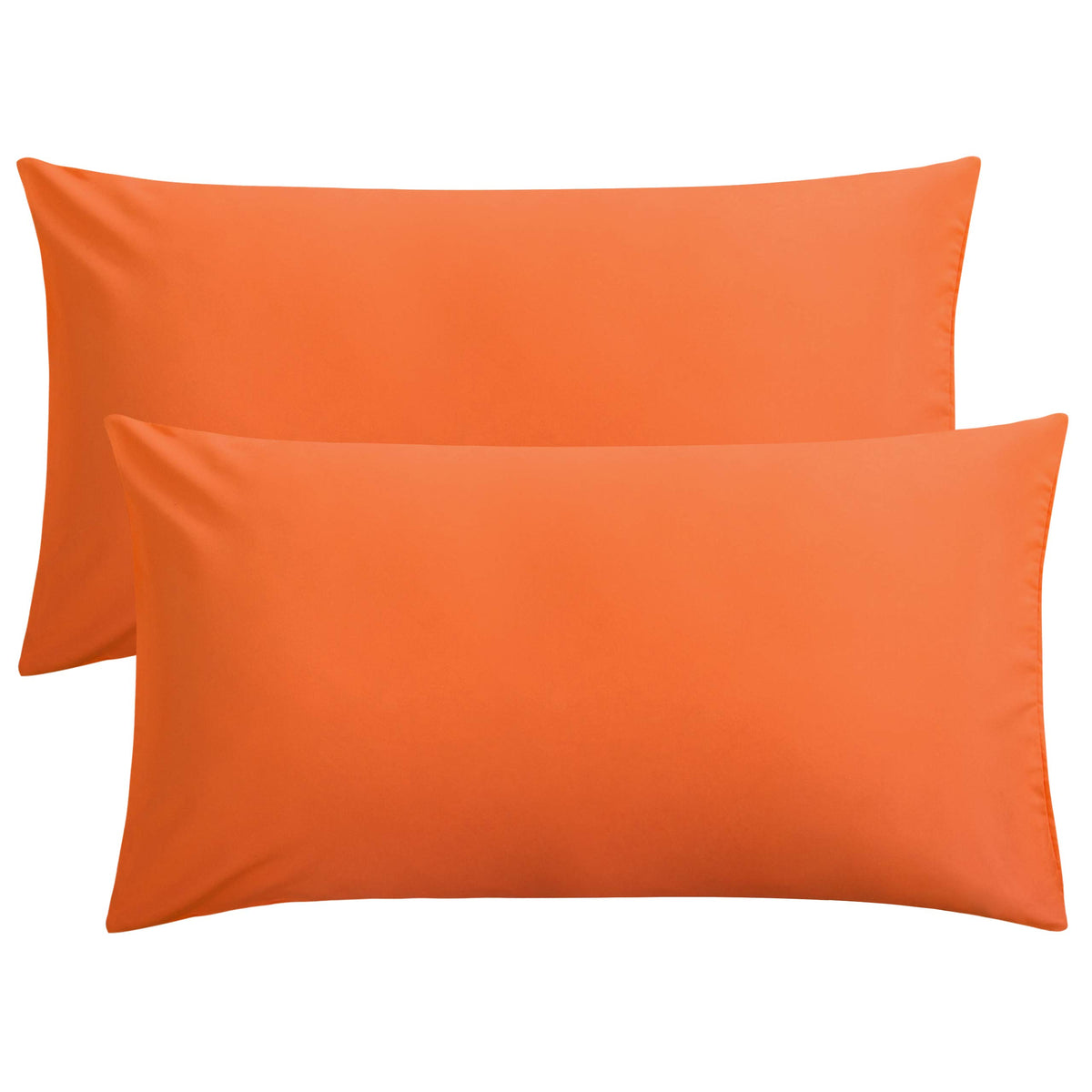 FLXXIE 2-Pack Microfiber Queen Pillow Cases, Envelope Closure, Black