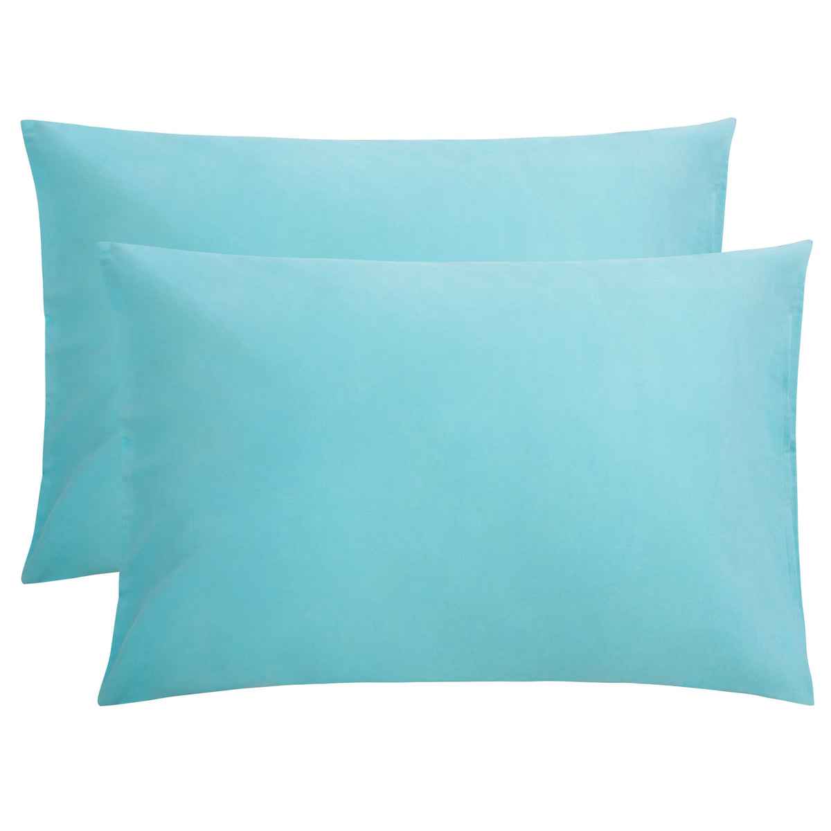 FLXXIE 2-Pack Microfiber Queen Pillow Cases, Envelope Closure, Black