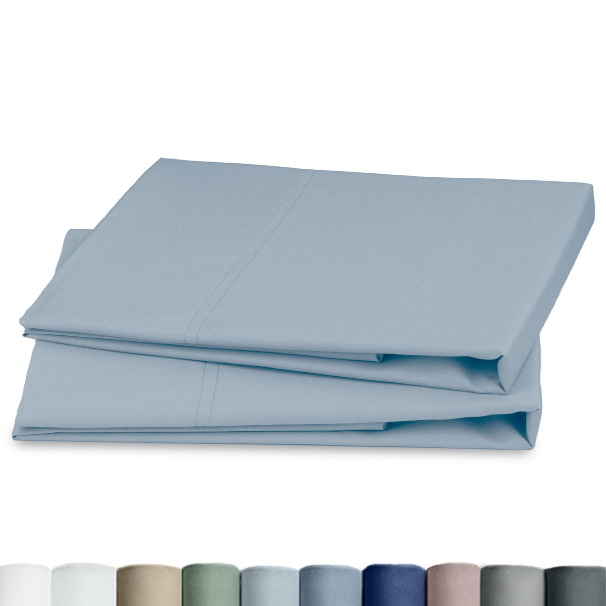 California Design Den 100% Egyptian Cotton 2 Pillow Cases Standard Size