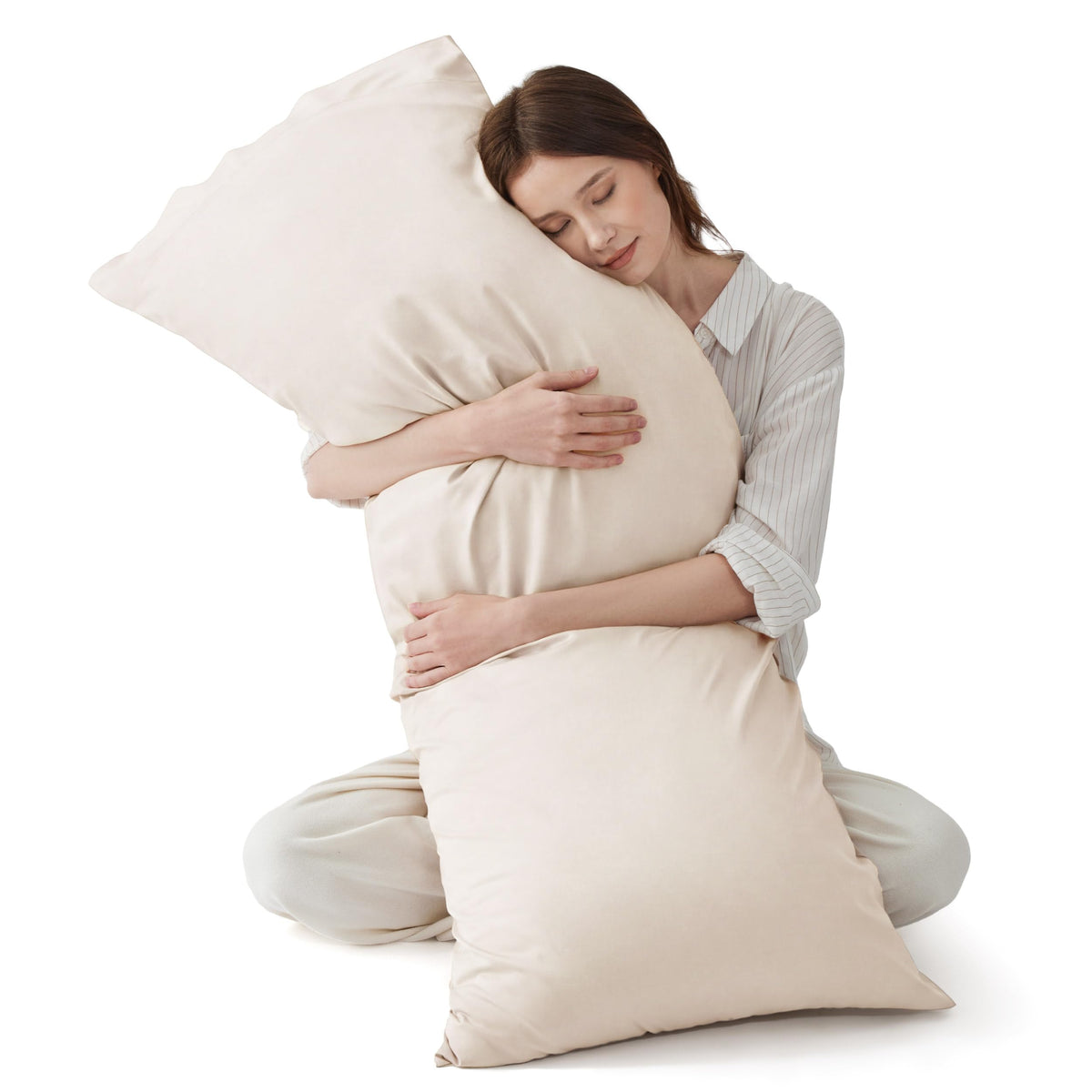 Bedsure Pillow Cases Standard Size Set of 2, 100% Rayon Derived from Bamboo