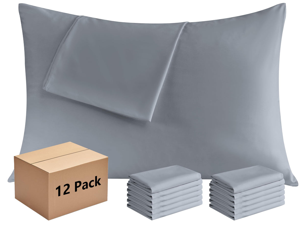 CULVE White Pillow Cases Standard 4 Pack, Microfiber Pillowcase, 20x26