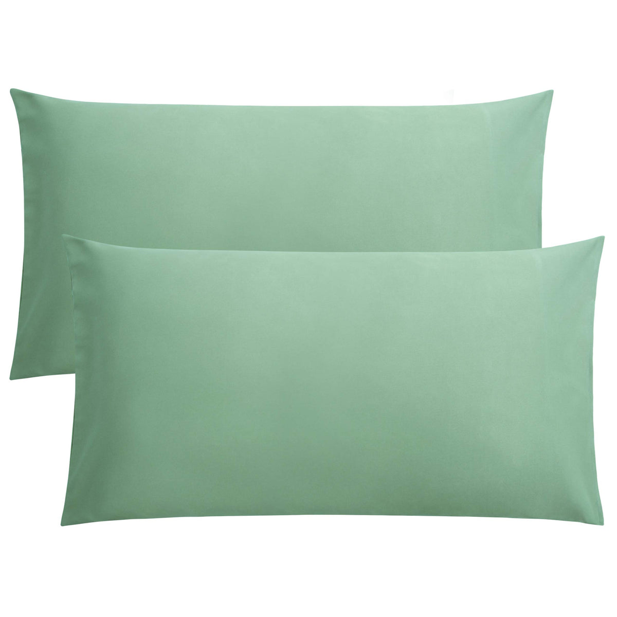 FLXXIE 2-Pack Microfiber Queen Pillow Cases, Envelope Closure, Black