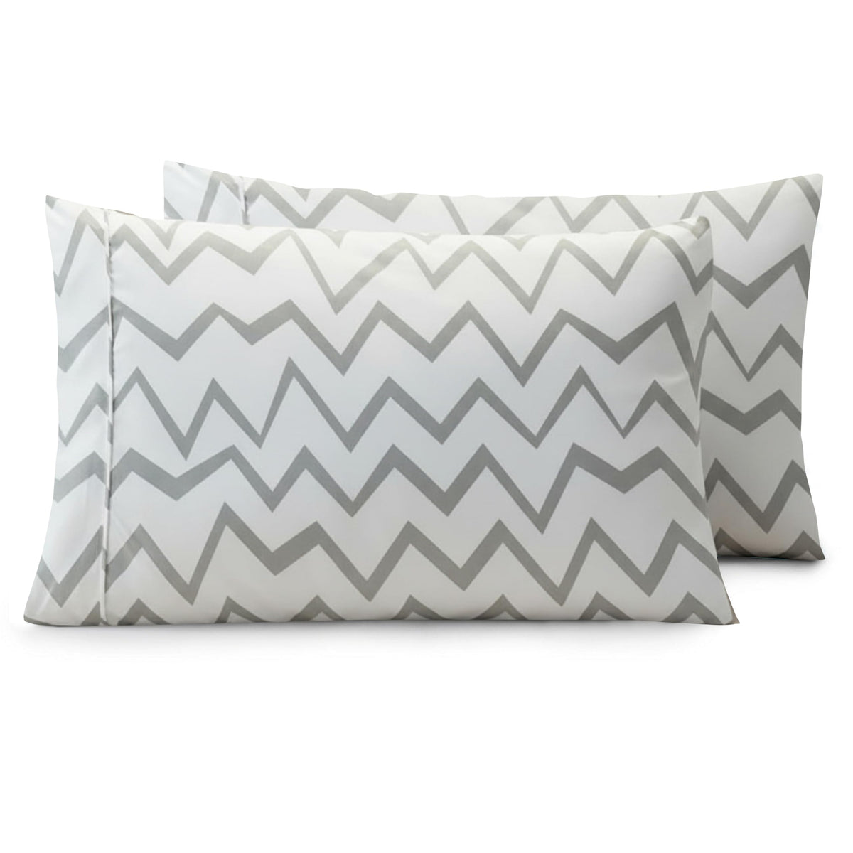 Elegant Comfort Luxury Ultra-Soft 2-Piece Pillowcase Set - 1500 Premium Hotel Quality Microfiber Double Brushed - Wrinkle Resistant, King Size, White