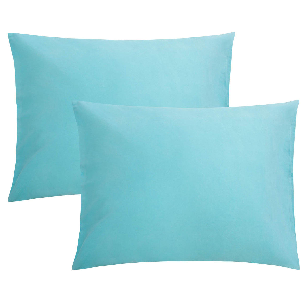 FLXXIE 2-Pack Microfiber Queen Pillow Cases, Envelope Closure, Black