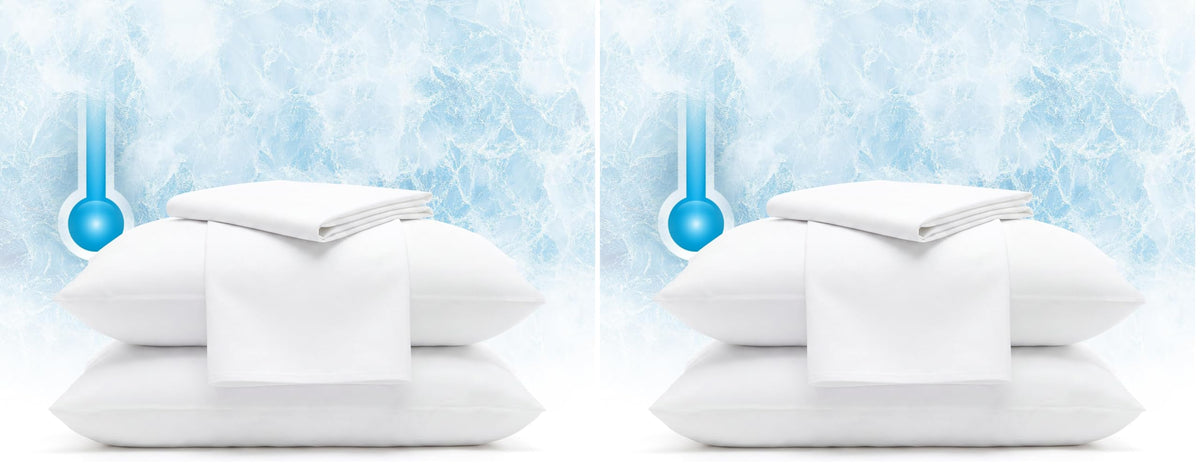 Serta Power Chill Cooling Pillow Protectors, Standard/Queen (2 Pack)