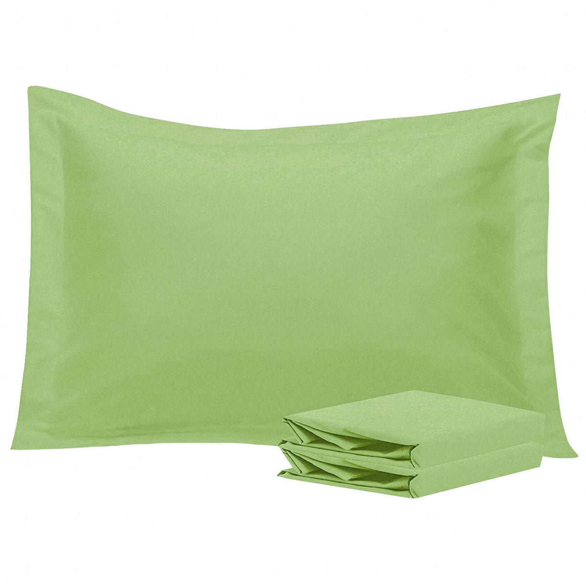 NTBAY Standard Pillow Shams, Set of 2, Microfiber, White