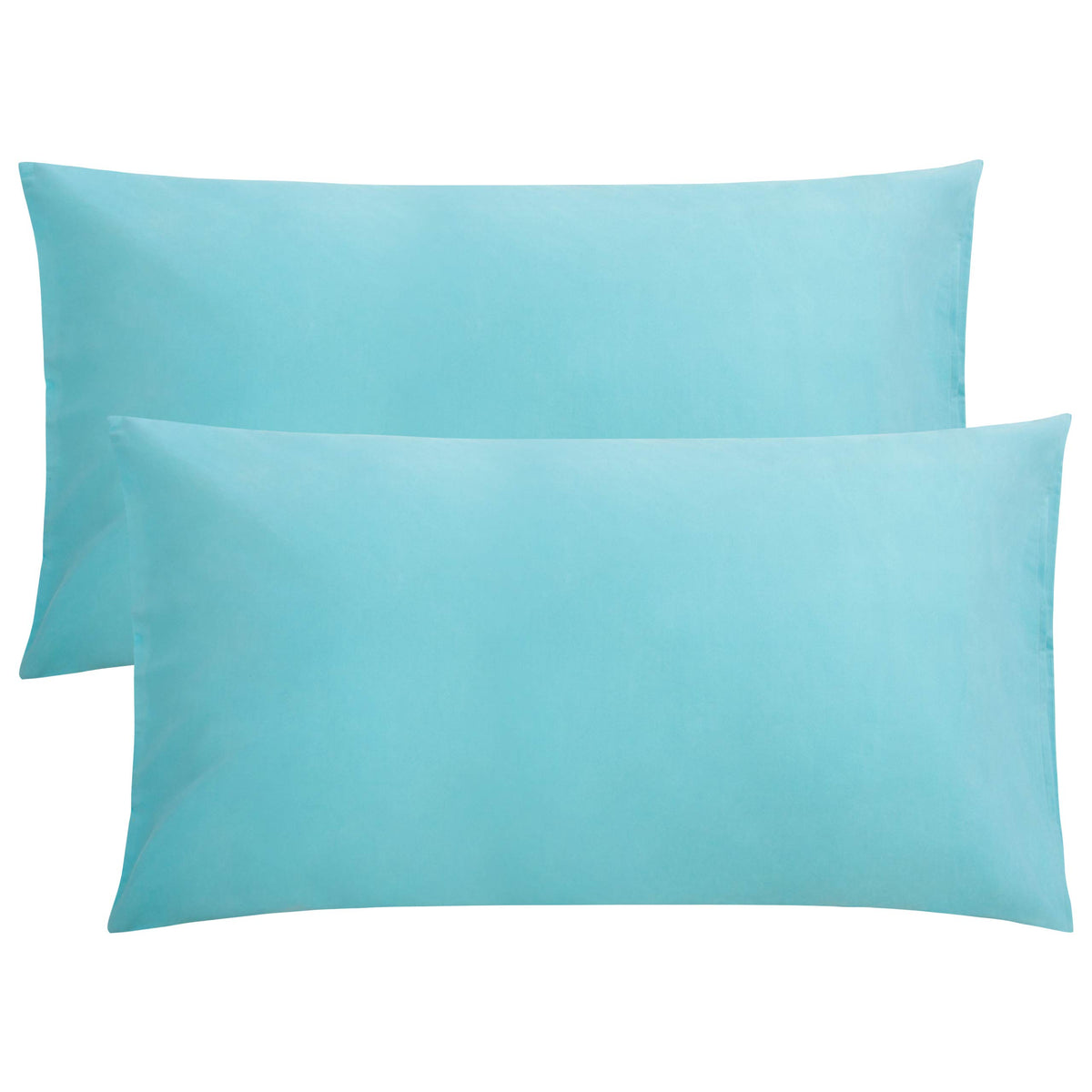 FLXXIE 2-Pack Microfiber Queen Pillow Cases, Envelope Closure, Black