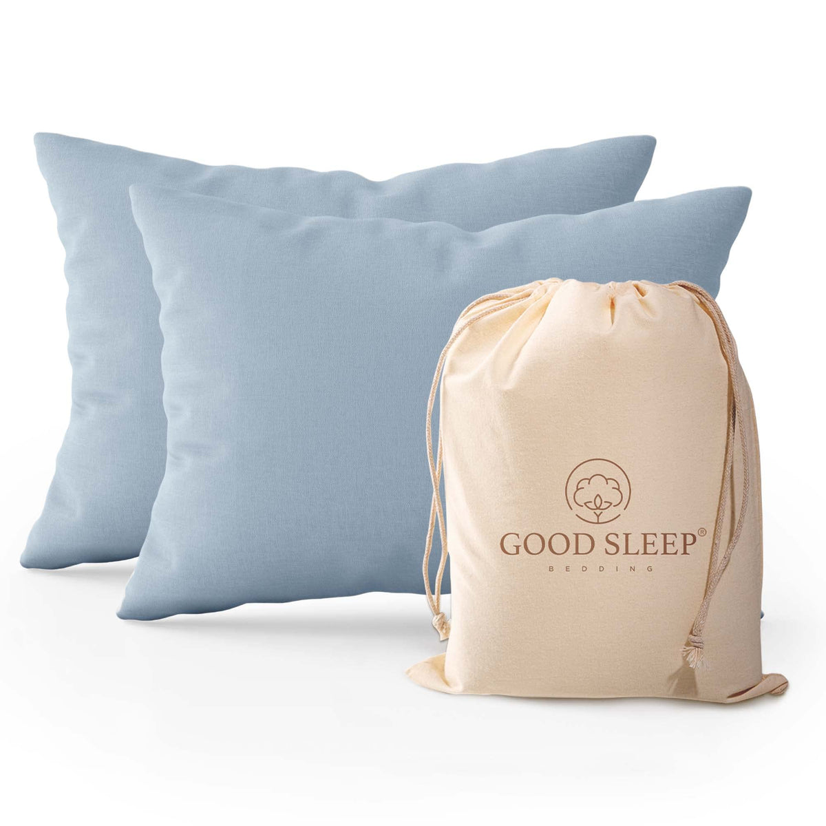 Pillow Cases Standard Size Set of 4, 800 TC, 100% Egyptian Cotton - White