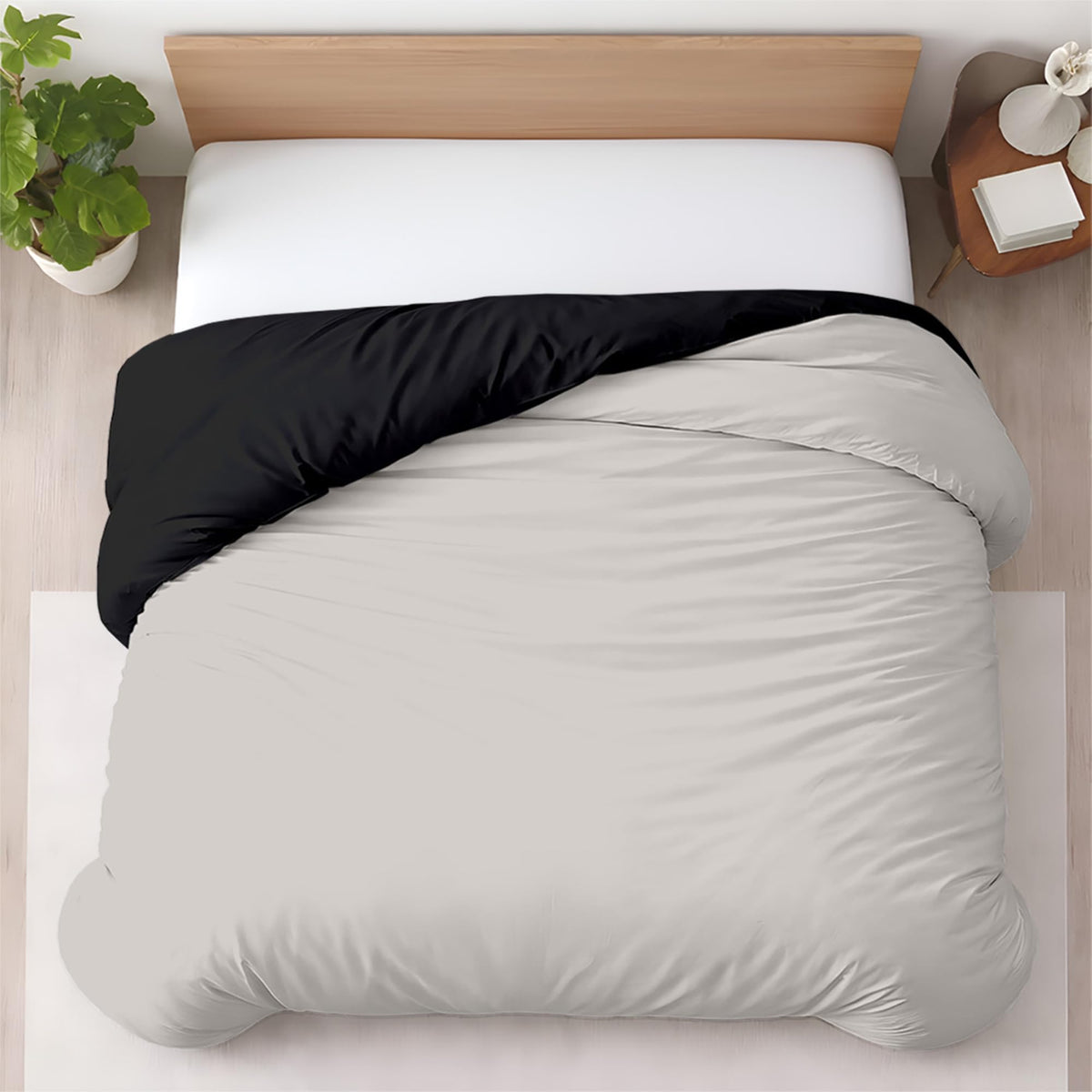 Kotton Culture 3 Pc Duvet Cover King Size Set-100% Egyptian Cotton 600 Thread Count Ultra Soft Premium Durable Comforter Cover Zipper Closure & Corner Ties - (Plum, 104" X 94")