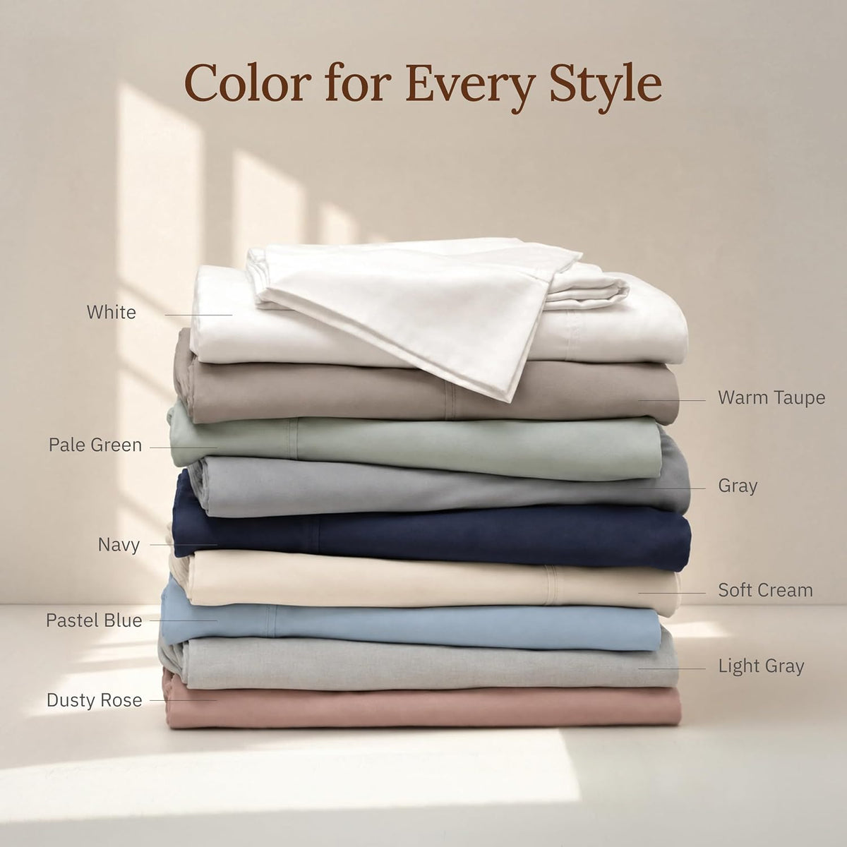California Design Den 100% Organic Cotton Pillow Cases Standard Size, White