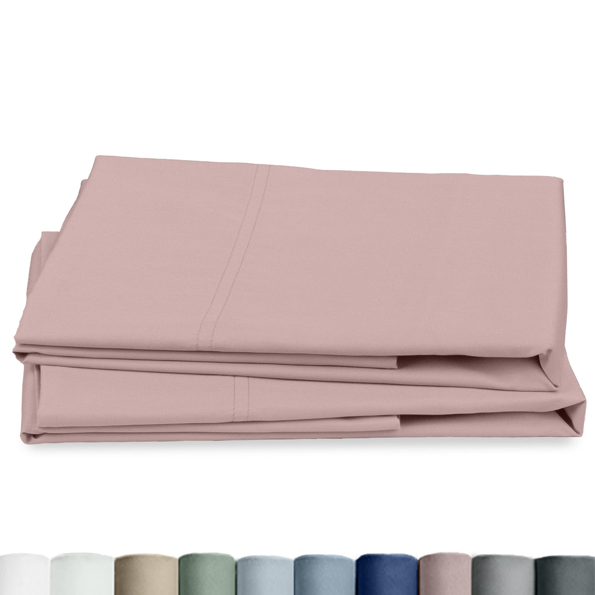 California Design Den 100% Egyptian Cotton 2 Pillow Cases Standard Size