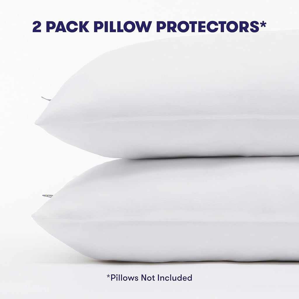 Serta Power Chill Cooling Pillow Protectors, Standard/Queen (2 Pack)