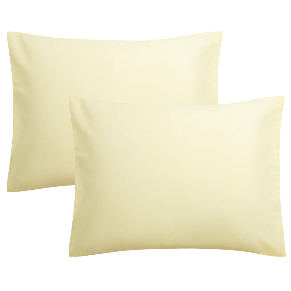 FLXXIE 2-Pack Microfiber Queen Pillow Cases, Envelope Closure, Black