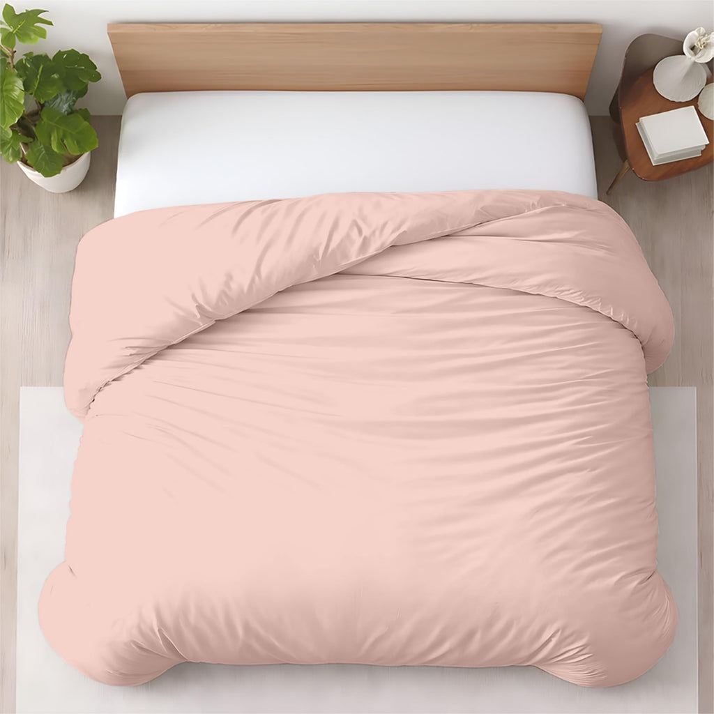 Kotton Culture 3 Pc Duvet Cover King Size Set-100% Egyptian Cotton 600 Thread Count Ultra Soft Premium Durable Comforter Cover Zipper Closure & Corner Ties - (Plum, 104" X 94")