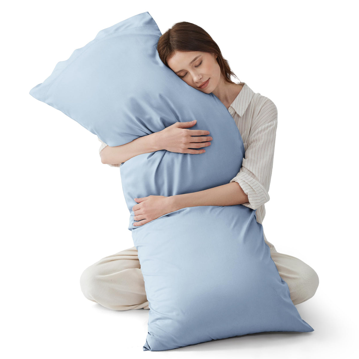 Bedsure PureWoven Pillow Cases Queen Set of 2, Rayon Derived from Bamboo