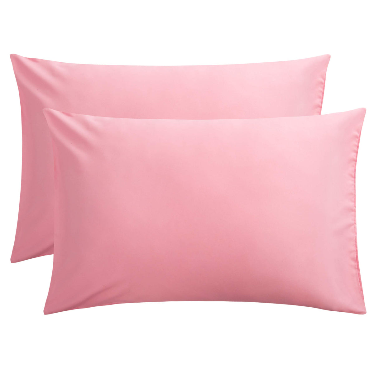 FLXXIE 2-Pack Microfiber Queen Pillow Cases, Envelope Closure, Black