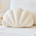 Lfsaaj Dusty Blue Seashell Throw Pillows, Shell Shaped Throw Pillows, 13 Inch Soft Home Decorative Pillow Plush Cushion for Bed Couch Living Sofa Room Decor Accent Throw Pillow
